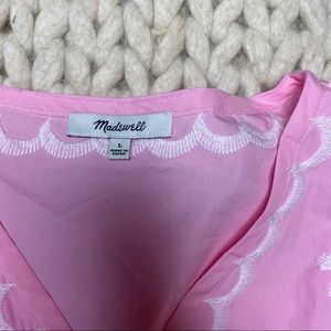 Madewell Tops - EUC Madewell Embroidered Side-Tie Wrap Top Madewell Tops - EUC Madewell Embroidered Side-Tie Wrap Top